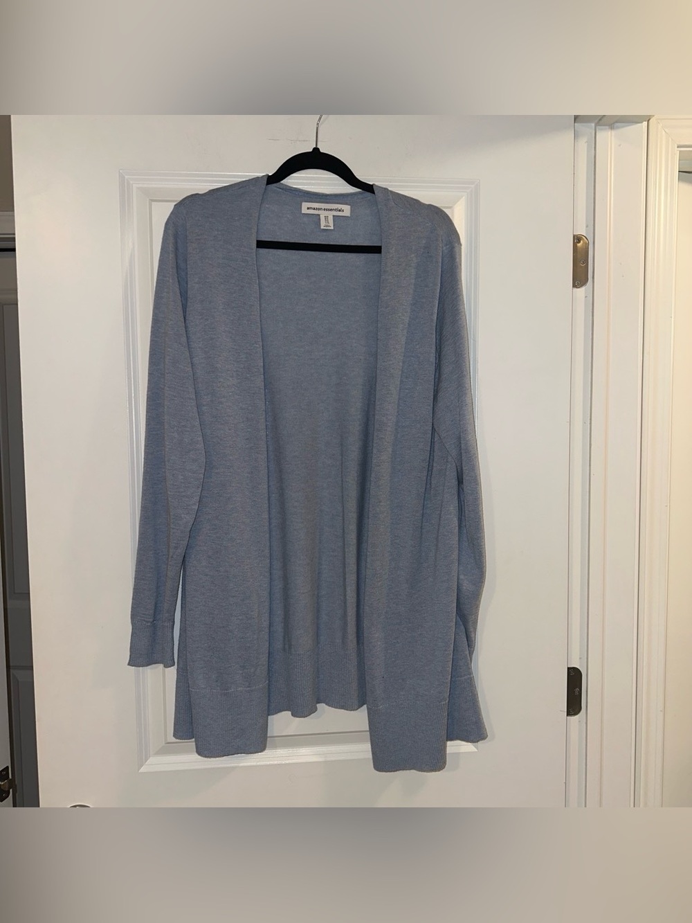 Amazon Essentials Women's Open-Front Cardigan Sweater - Light Blue Size XL